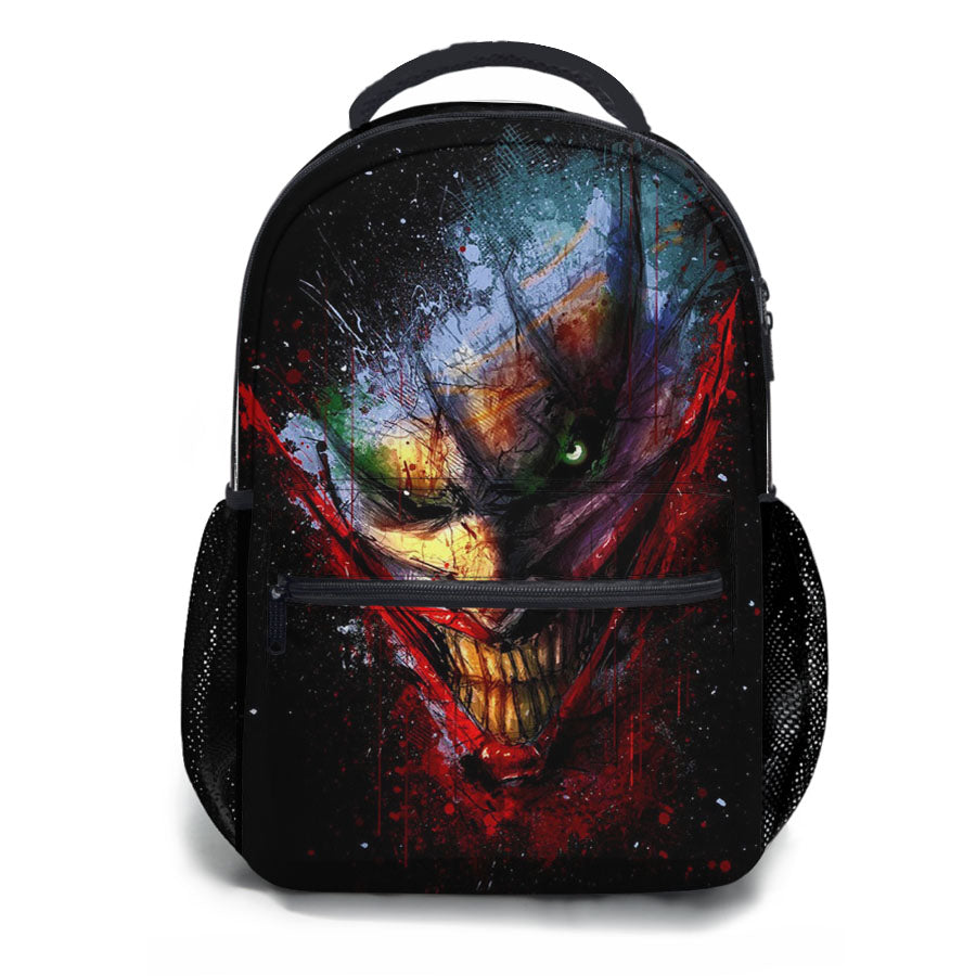 Joker Face Batman Villain Art School Backpacks