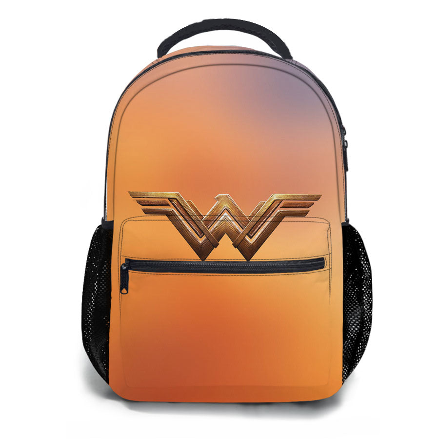 Logo Justice League Diana Prince Wonder Woman School Backpacks