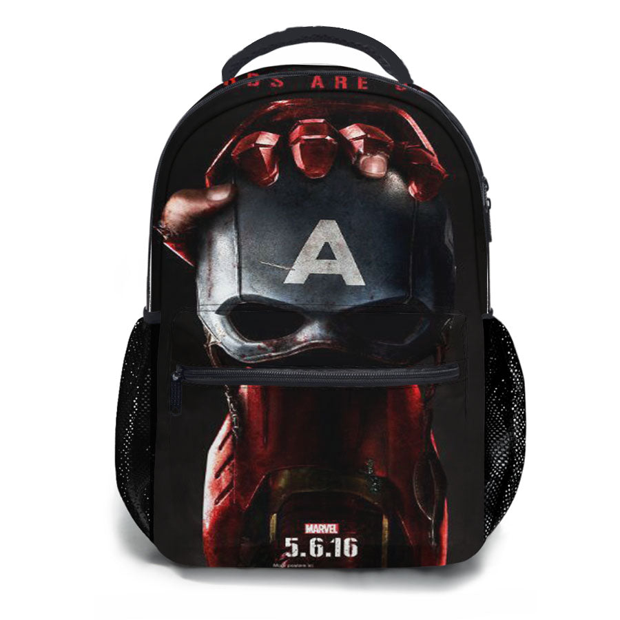 Marvel Captain America And Iron Man School Backpacks