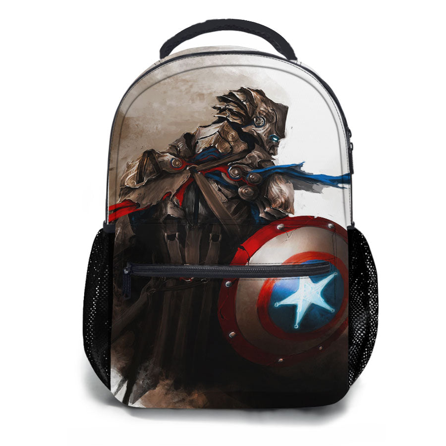 Medieval Captain America School Backpacks