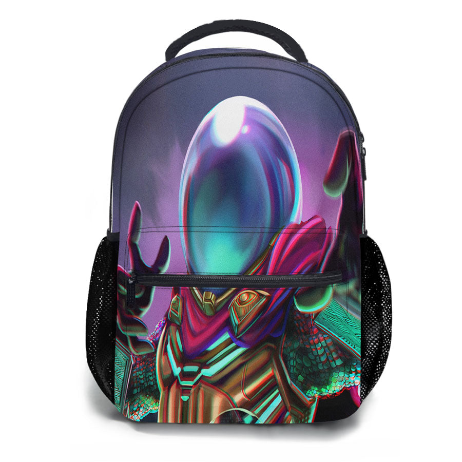Mysterio Spiderman Art Far From Home School Backpacks
