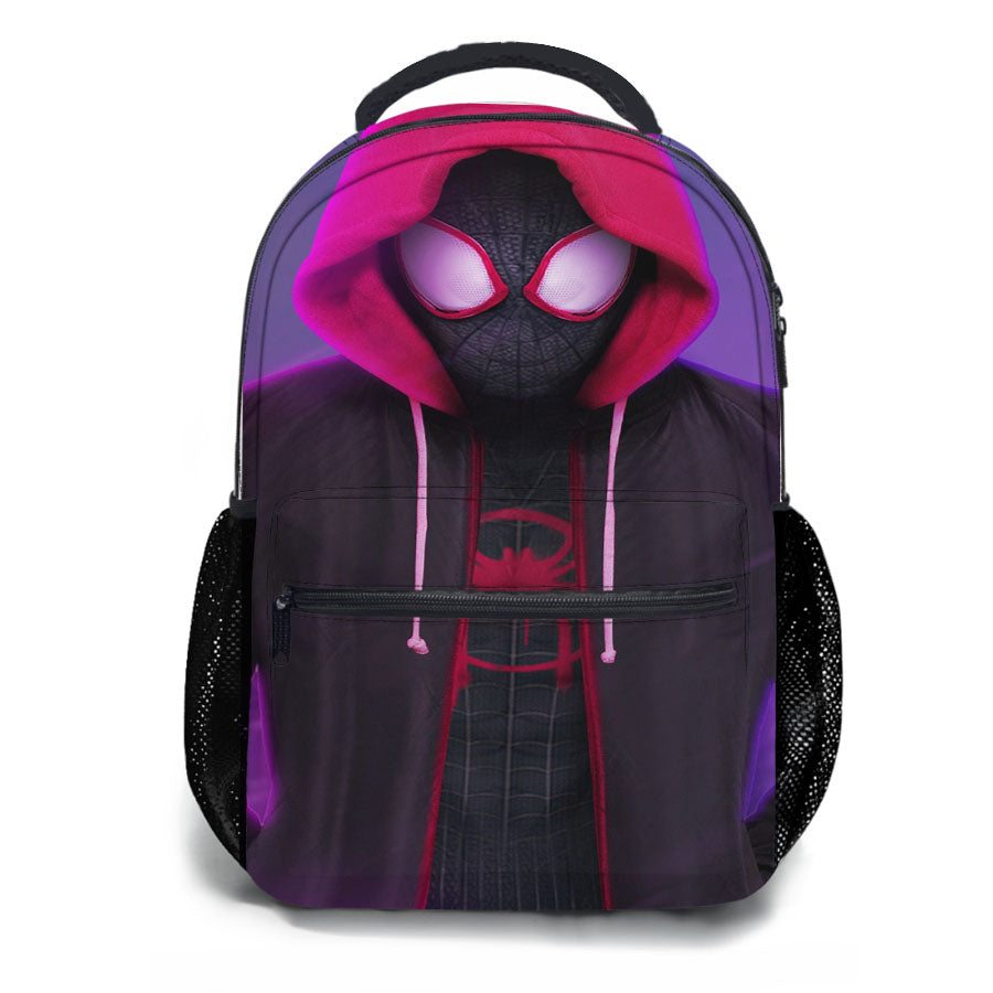 Red Black Spiderman Kid Hoodies Into The Verse School Backpacks
