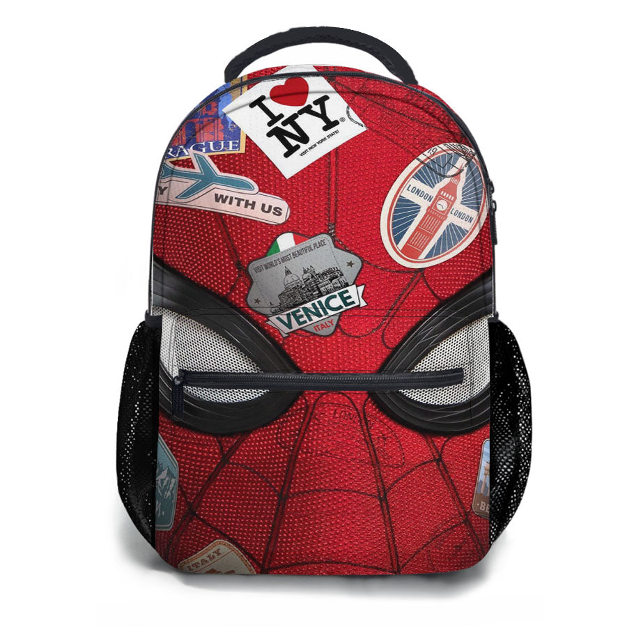 Spider Man Far From Home Poster Mask School Backpacks
