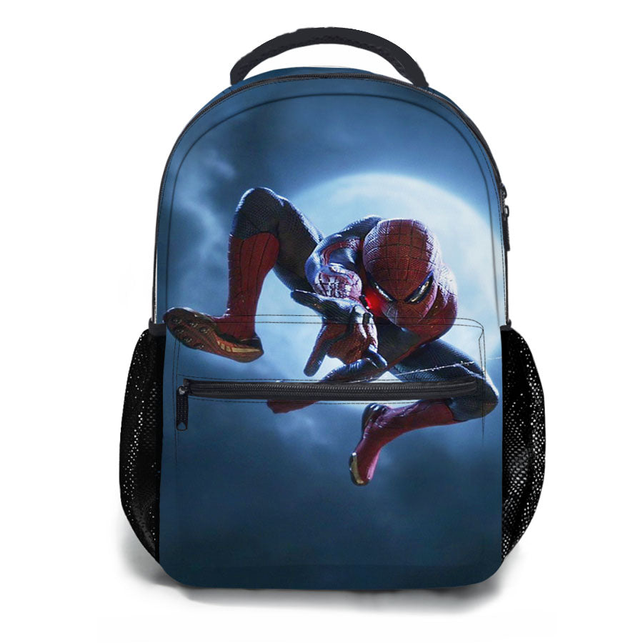 Spider Man Fly In The Moon School Backpacks