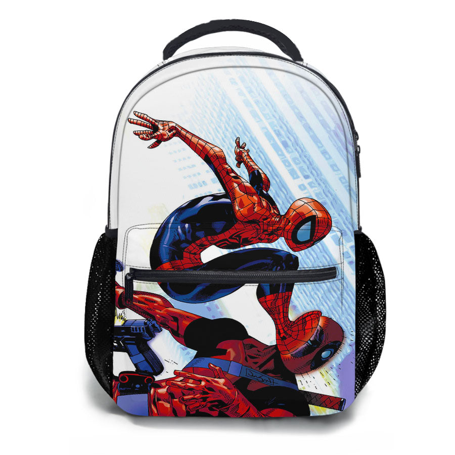 Spider Man Kick Deadpool School Backpacks