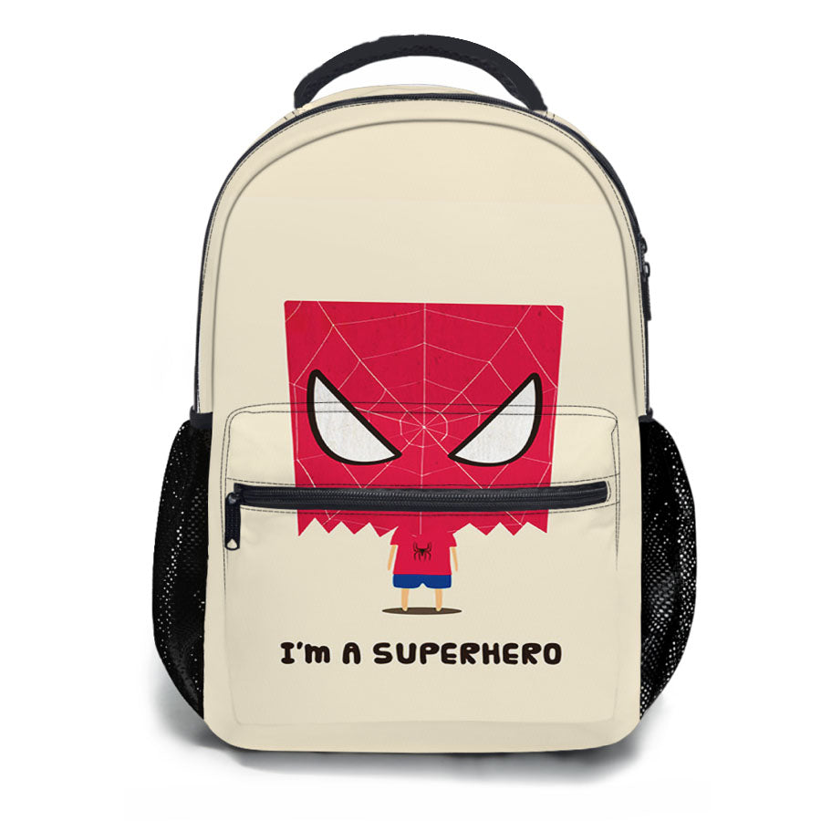 Spider Man Kid Vector School Backpacks