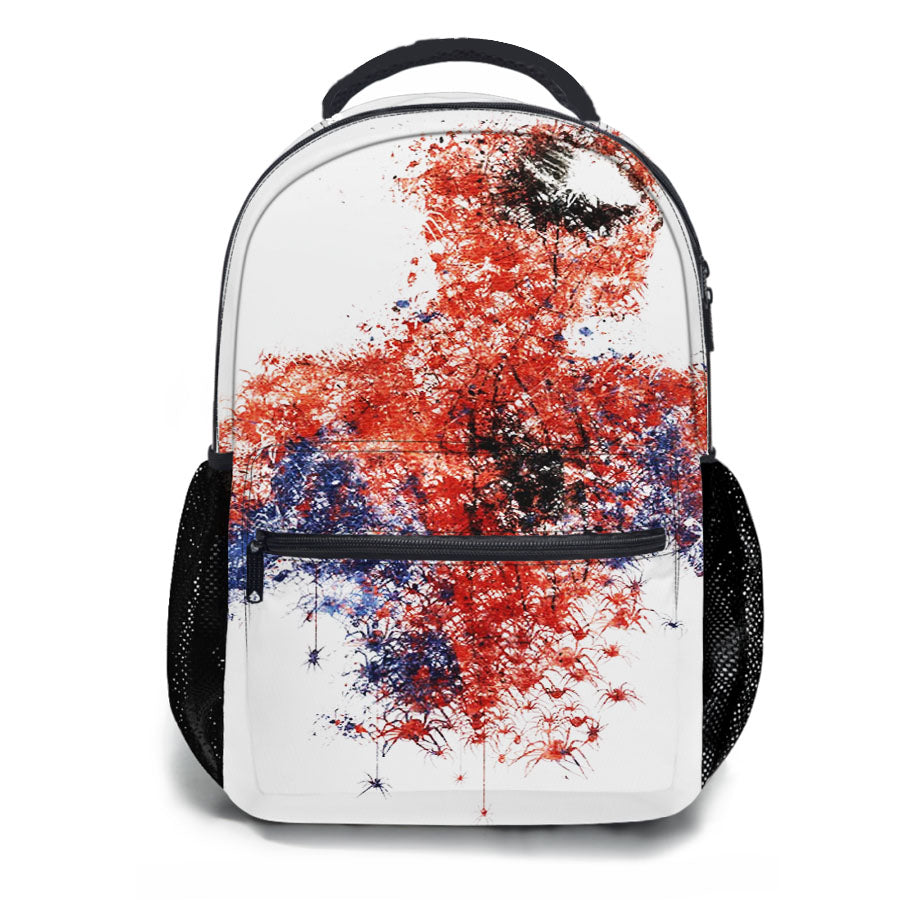 Spiderman A Hero Painting Case School Backpacks