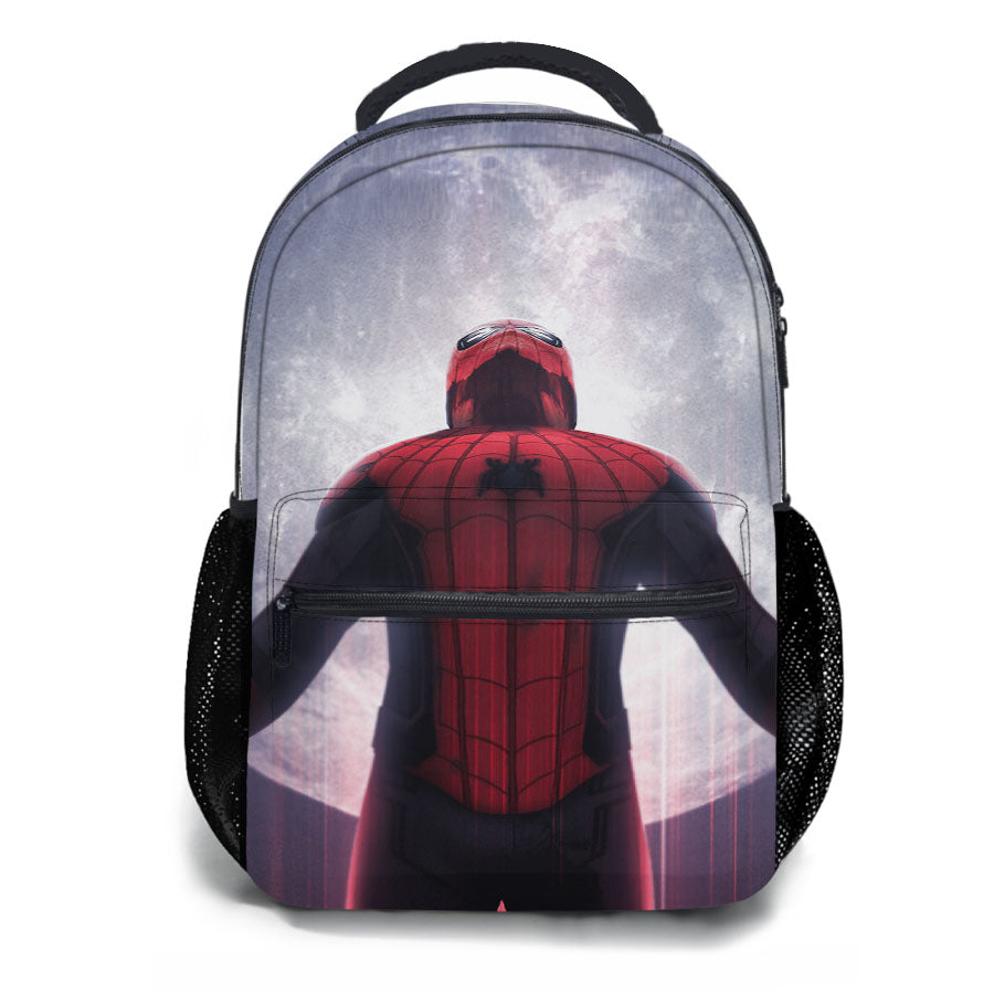 Spiderman Far From Home Jump Moon School Backpacks