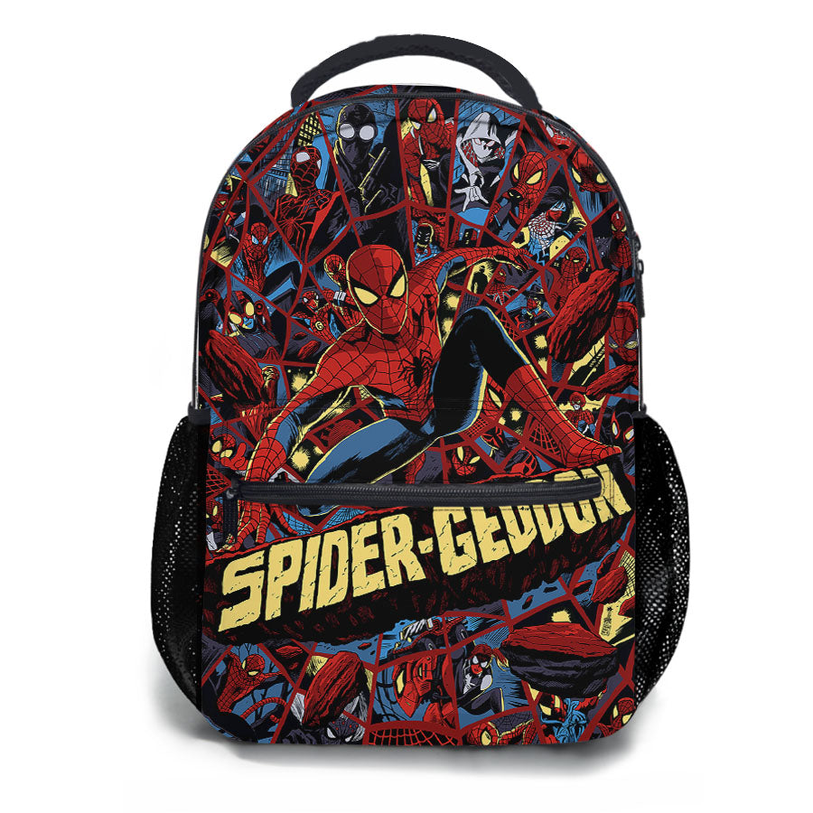 Spiderman Geddon Poster Doodle School Backpacks