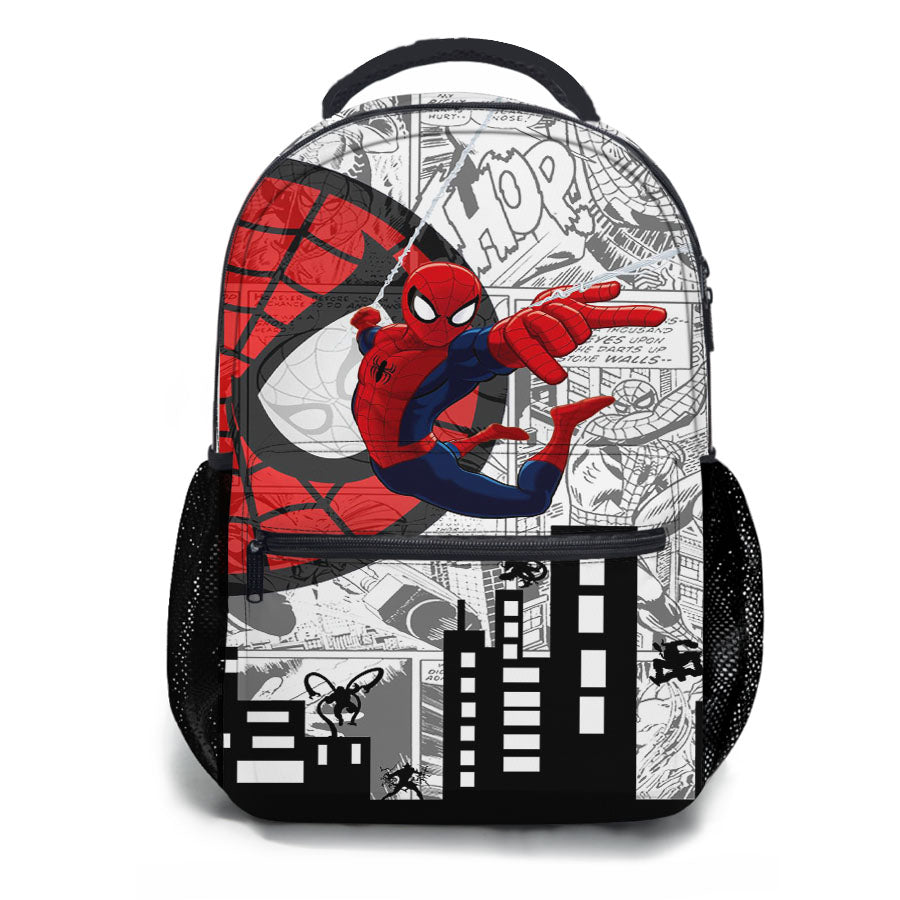 Spiderman In The City Doodle Comic School Backpacks