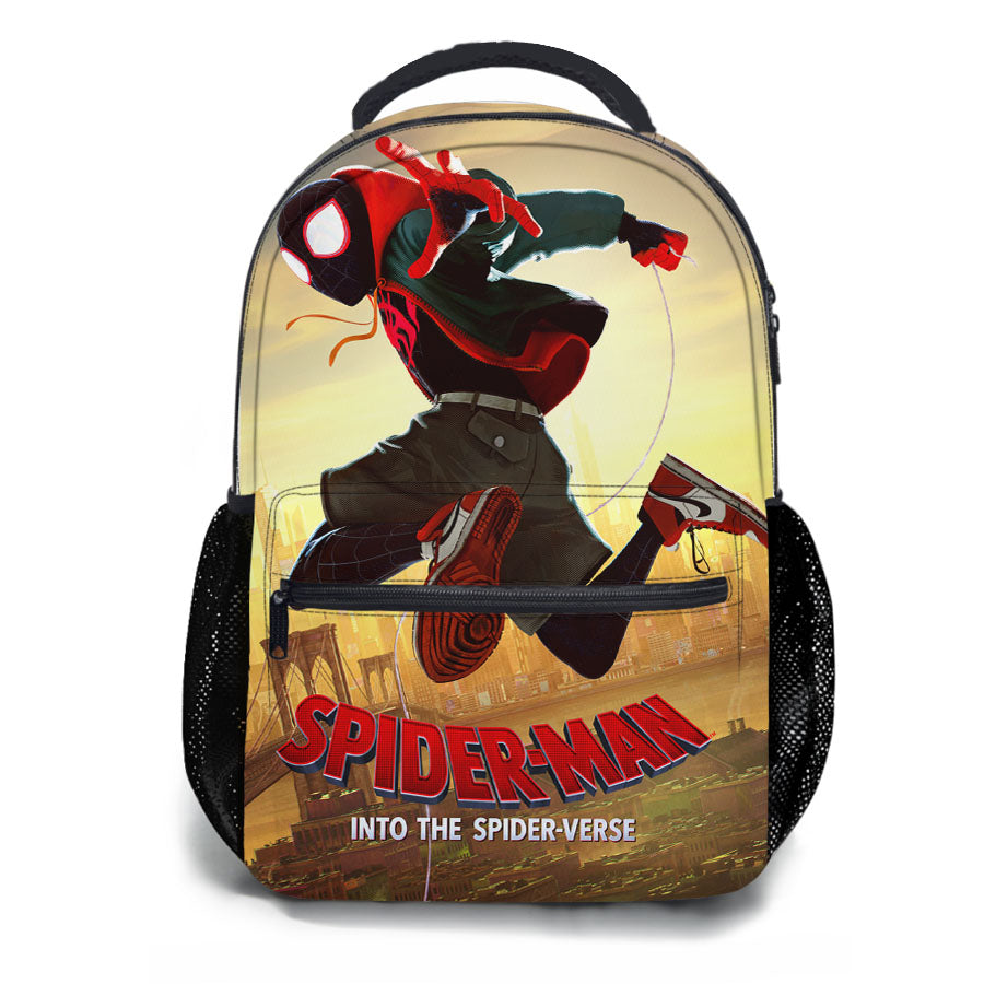 Spiderman Into The Spider Verse Poster School Backpacks
