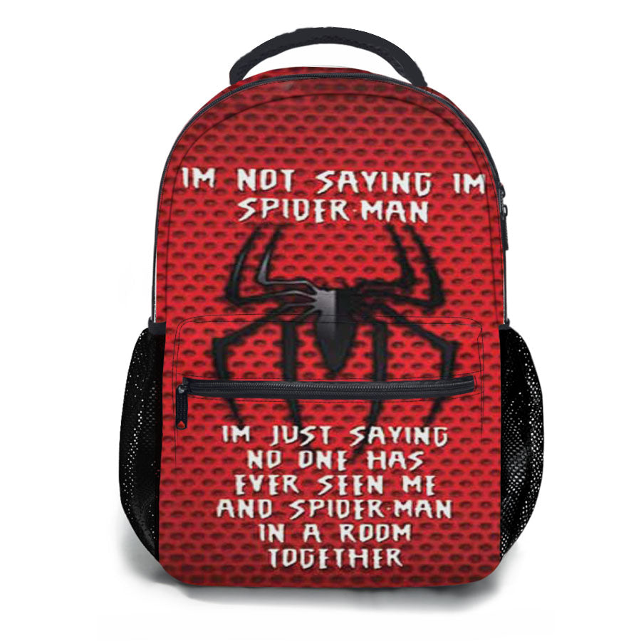 Spiderman Not Saying School Backpacks