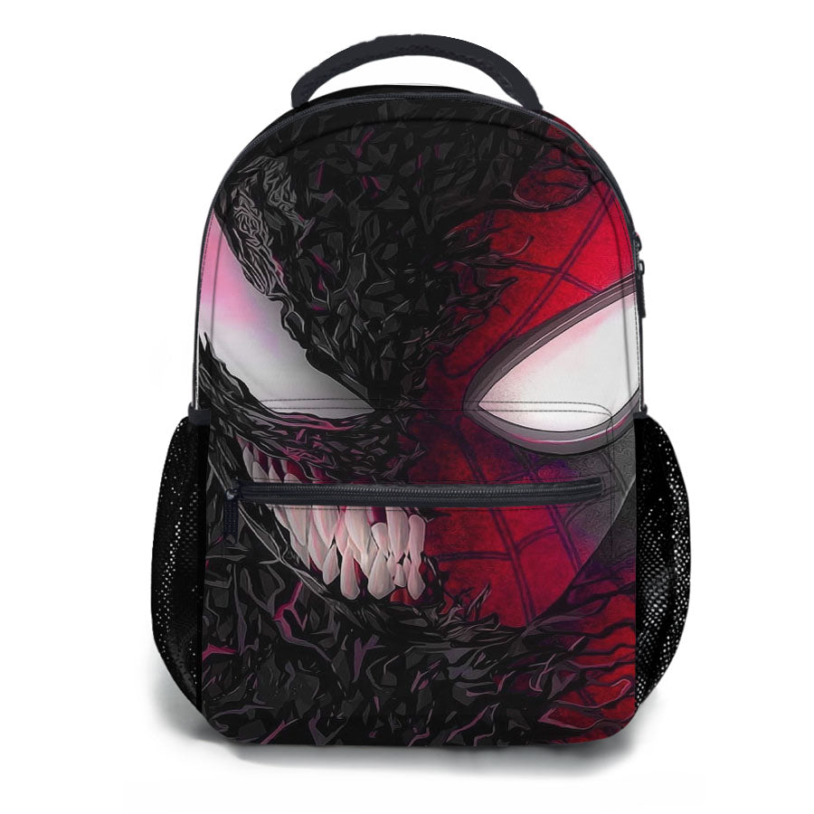 Spiderman X Venom Mask Face Wallpapers School Backpacks