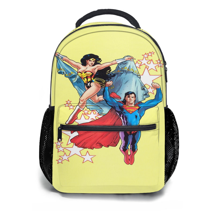 Superman X Wonder Woman School Backpacks