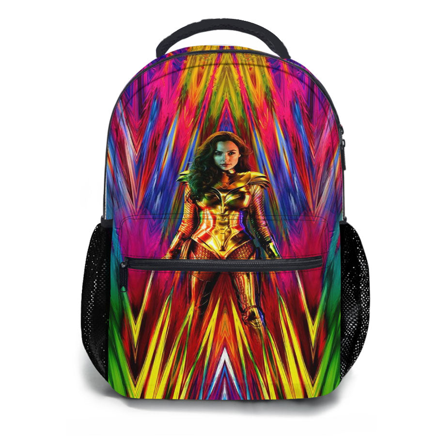 Wonder Woman 1984 Poster School Backpacks
