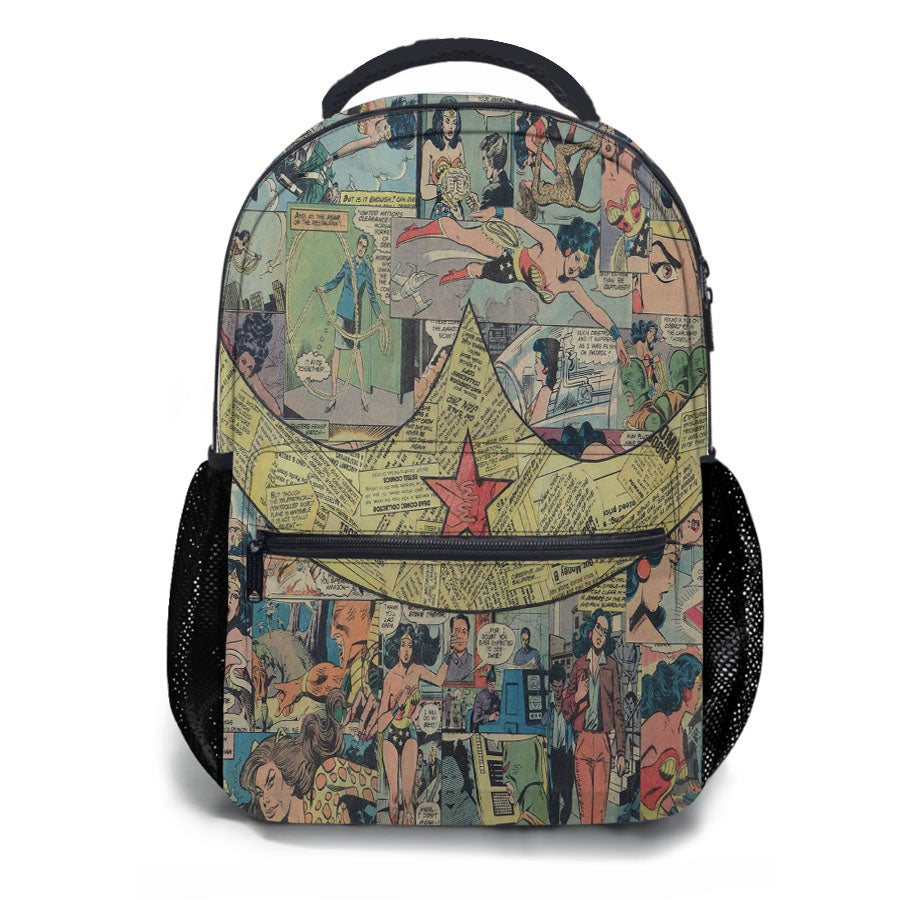 Wonder Woman Collage School Backpacks