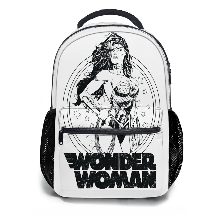 Wonder Woman Coloring School Backpacks