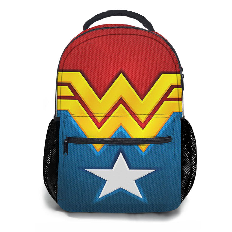 Wonder Woman Pattern School Backpacks