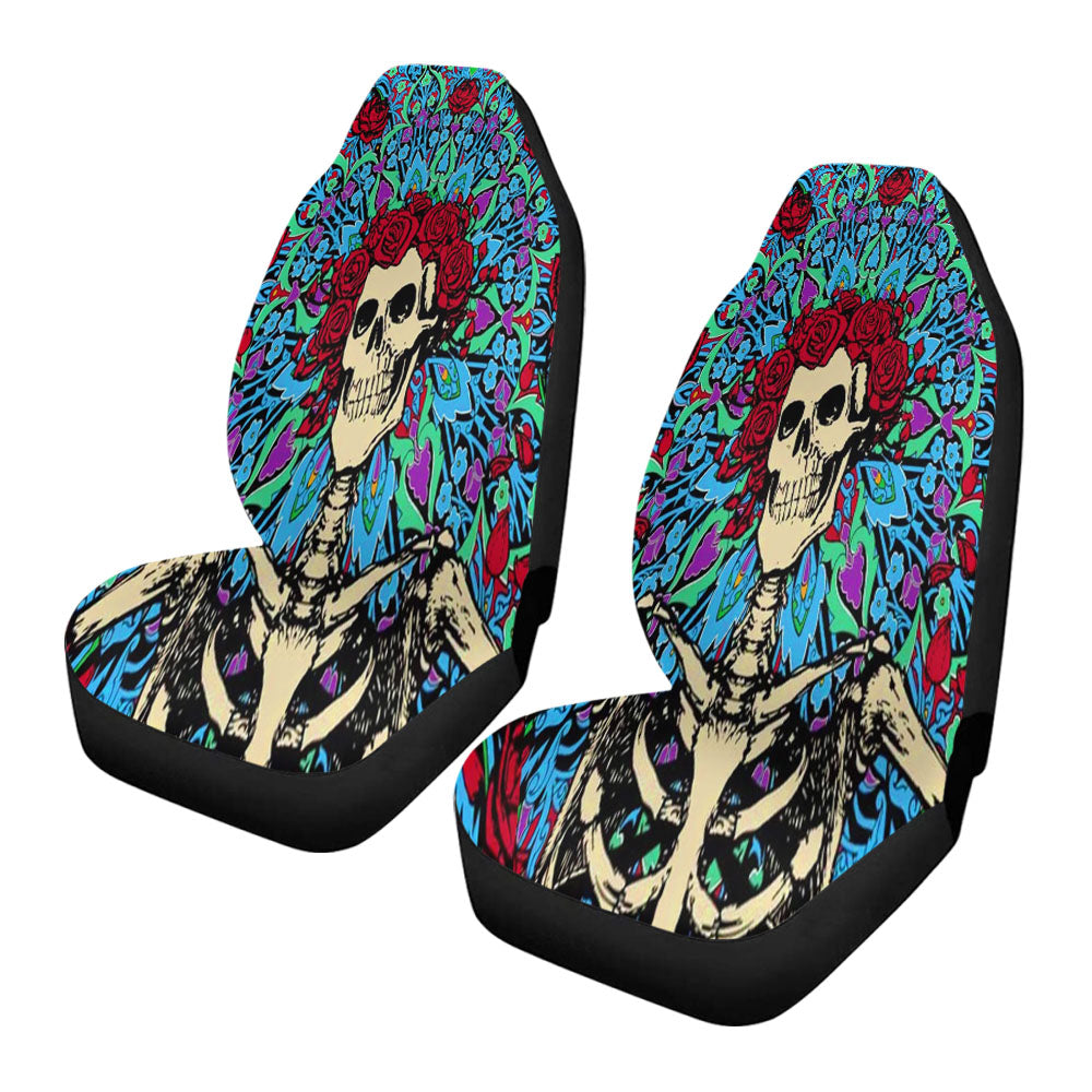 Grateful Dead Skeleton Roses Car Seat Covers