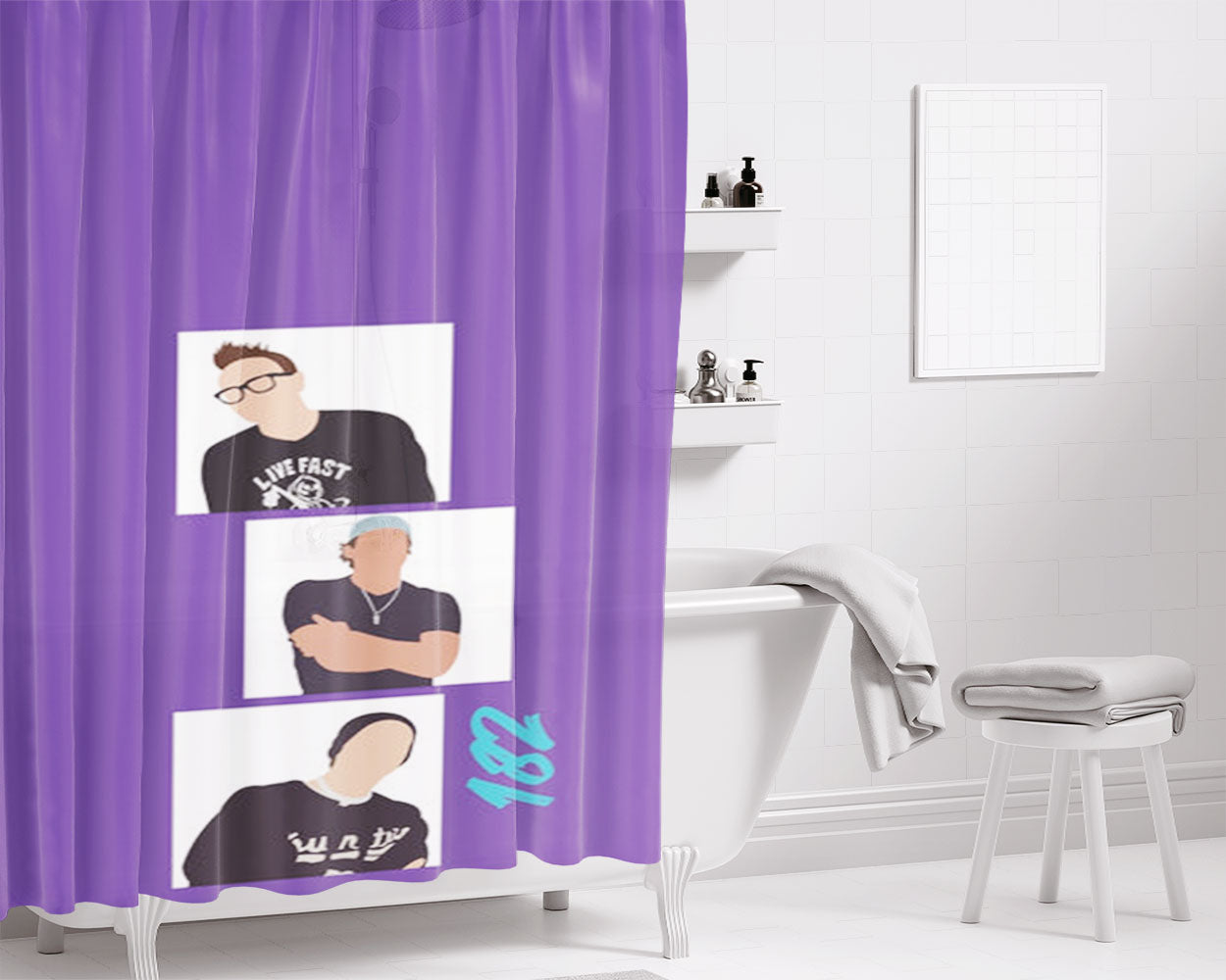 Blink - Festival Bathroom Shower Curtain Fabric Waterproof | 66 X 72 Inch
