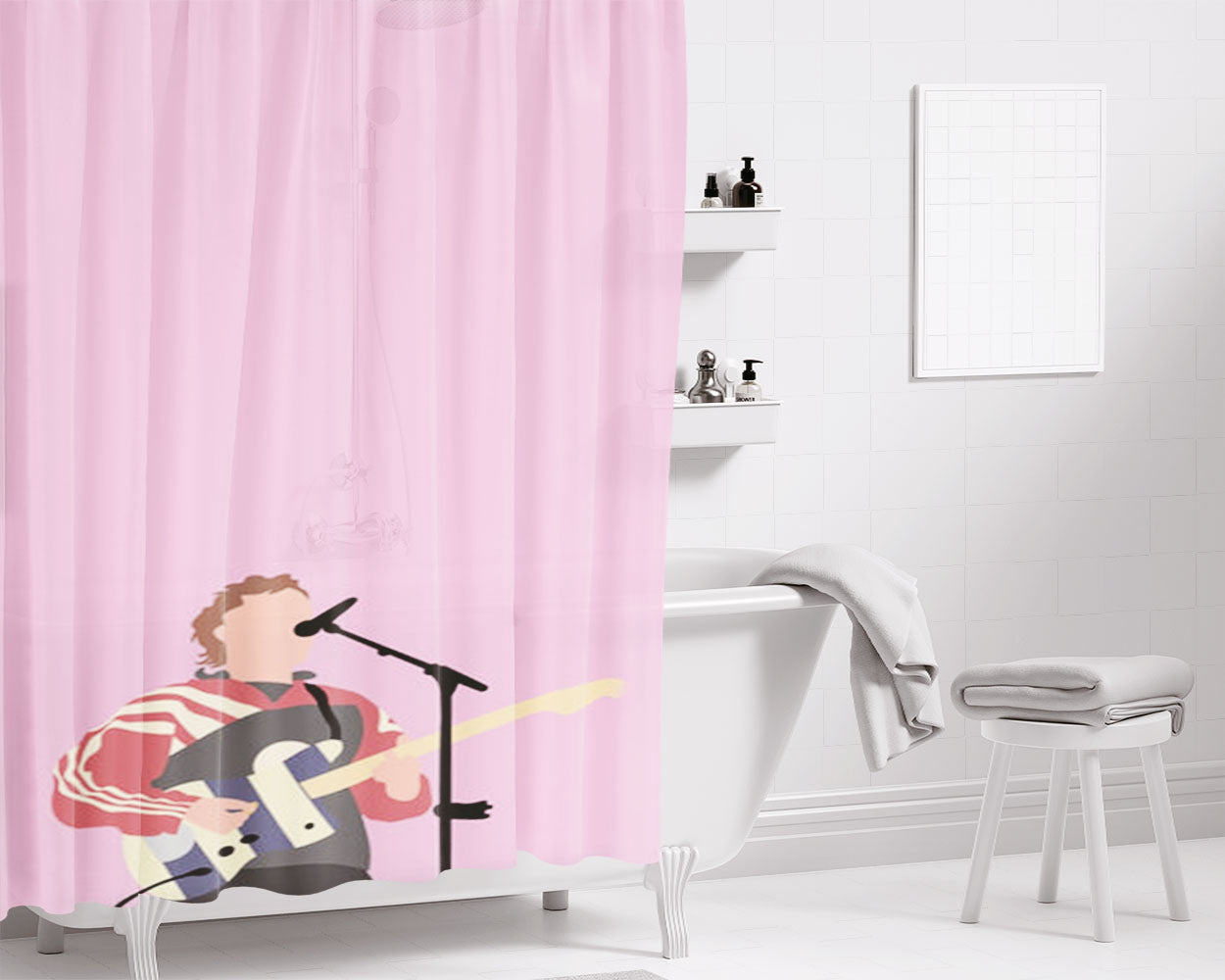 Festival - Fender Bathroom Shower Curtain Fabric Waterproof | 66 X 72 Inch