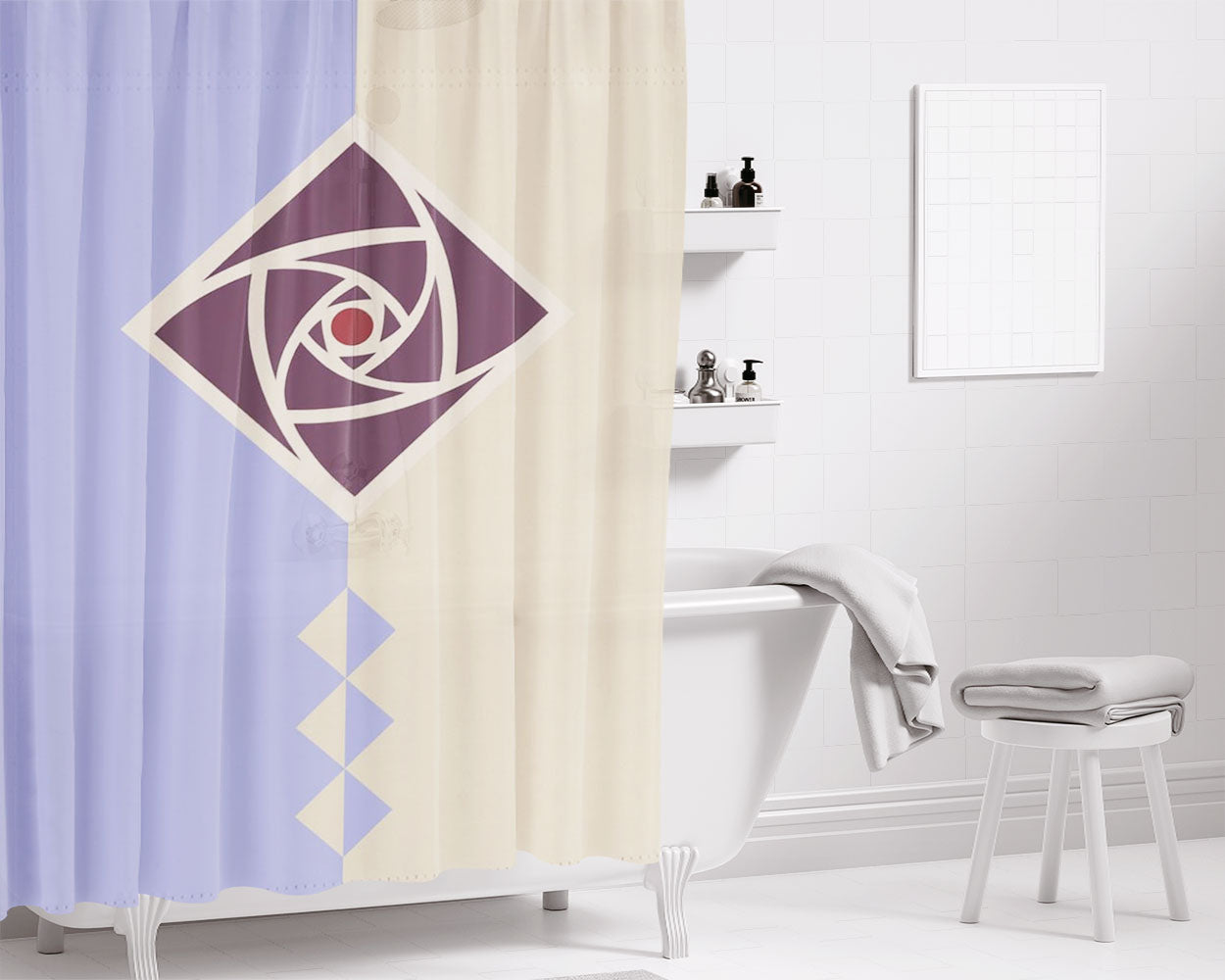 Flag Of Rosas Kingdom Bathroom Shower Curtain Fabric Waterproof | 66 X 72 Inch