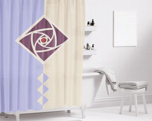 Flag Of Rosas Kingdom Bathroom Shower Curtain Fabric Waterproof
