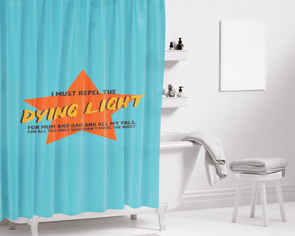I Garden So I Don’T Choke People Bathroom Shower Curtain Fabric Waterproof | 66 X 72 Inch