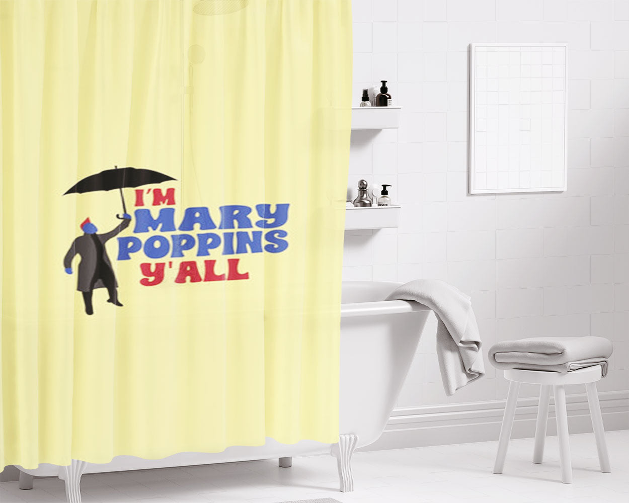 Ih International Harvester 4 Bathroom Shower Curtain Fabric Waterproof | 66 X 72 Inch