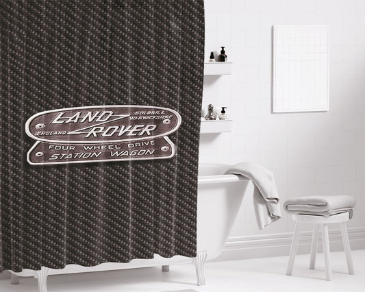 Land Rover Station Wagon Bathroom Shower Curtain Fabric Waterproof