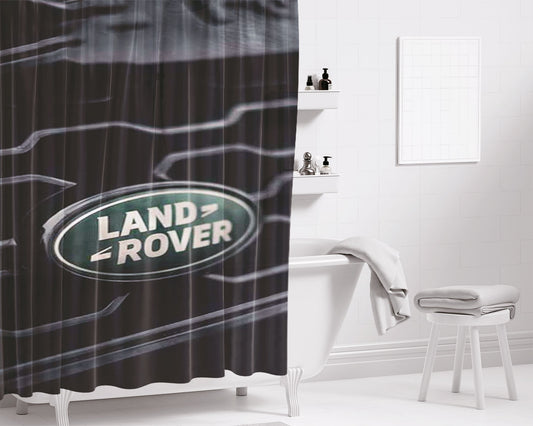 Land Rover Symbol Bathroom Shower Curtain Fabric Waterproof