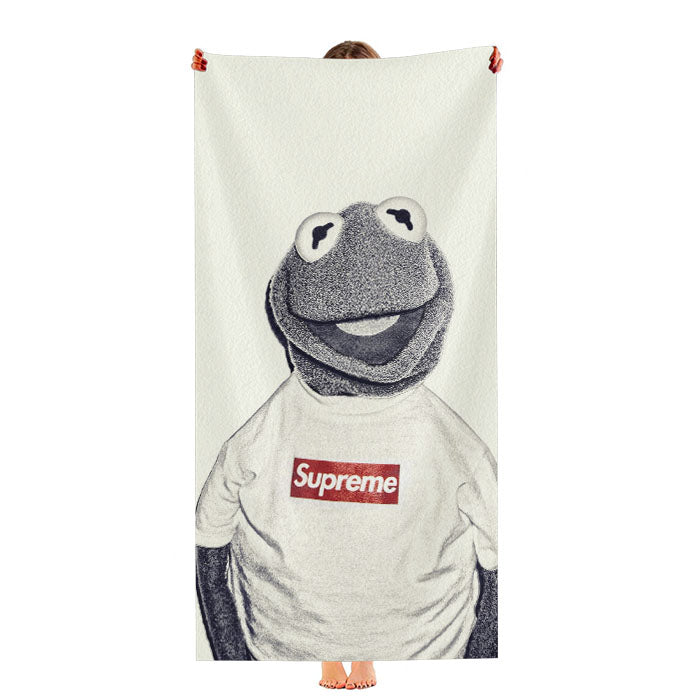 Black White Kermit Supreme Ultra-Soft Luxury Bathroom Towels
