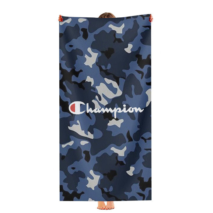 Champion Blue Camo Ultra-Soft Luxury Bathroom Towels