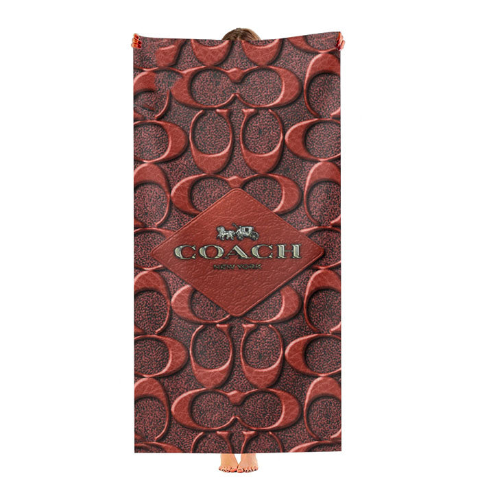Coach New York Brown Ultra-Soft Luxury Bathroom Towels