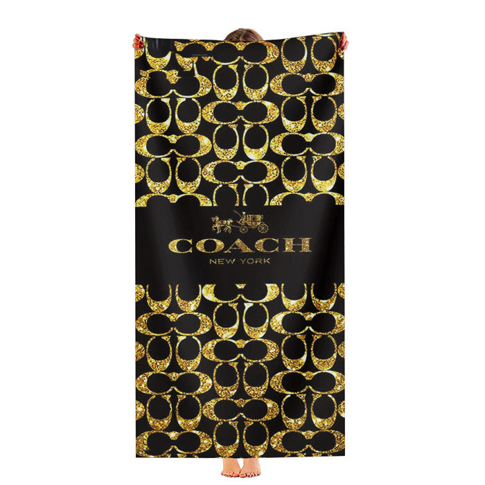 Coach New York Golden Ultra-Soft Luxury Bathroom Towels