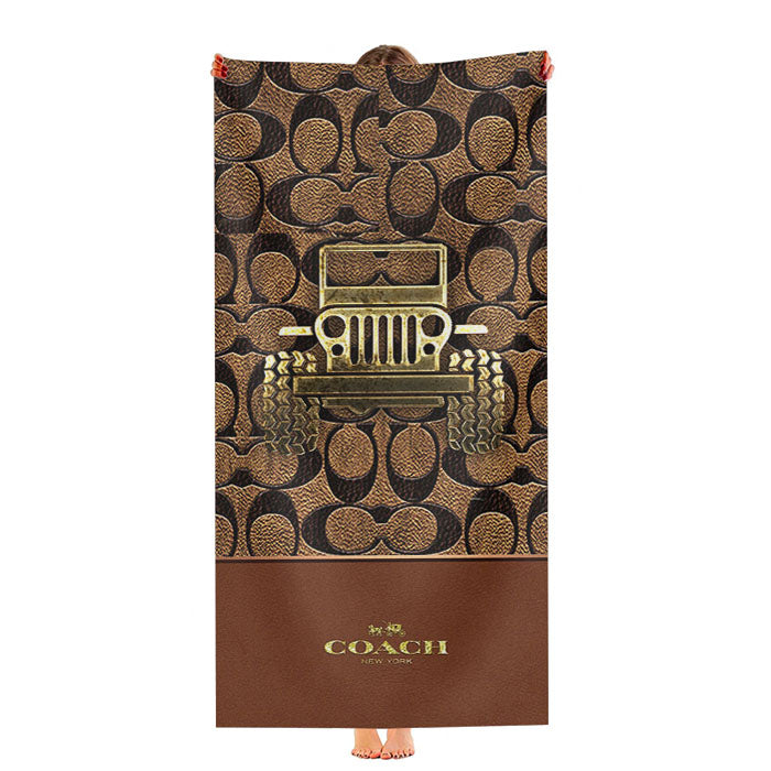 Coach New York Jeep Ultra-Soft Luxury Bathroom Towels