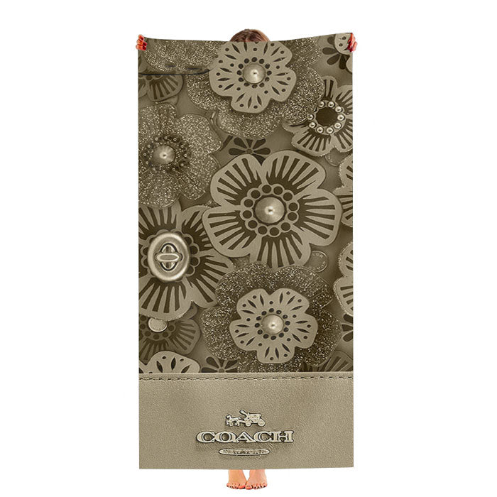 Coach New York Tea Rose Ultra-Soft Luxury Bathroom Towels