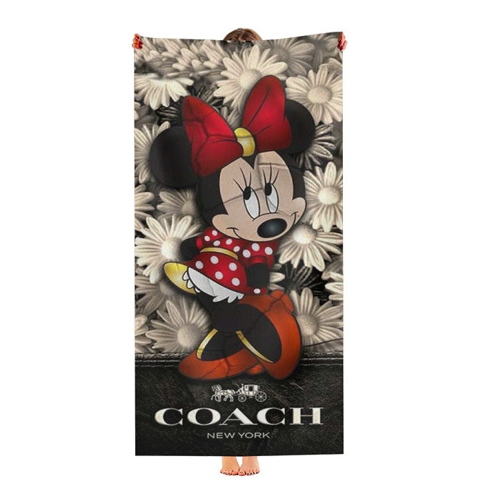 Flowers Coach Minnie Mouse New 43 Ultra-Soft Luxury Bathroom Towels
