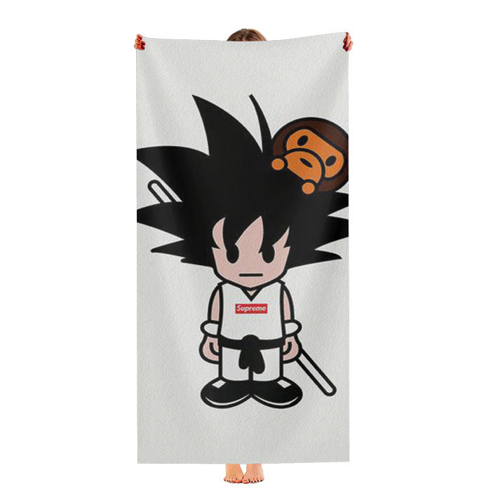 Goku Supreme Meets Bape Ultra-Soft Luxury Bathroom Towels