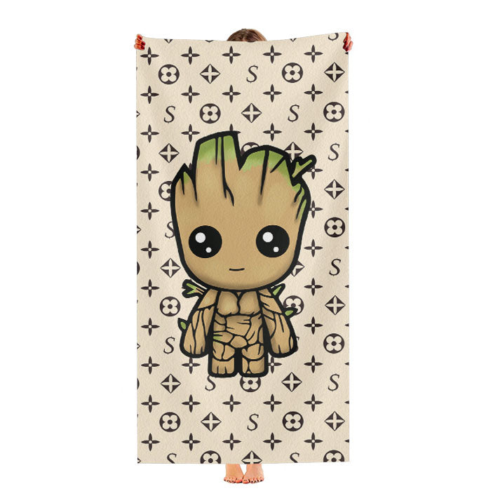 I Am Groot Supreme Ultra-Soft Luxury Bathroom Towels