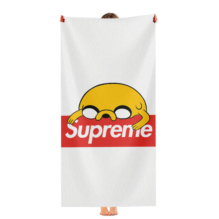 Jake The Dog Adventure Time Supreme White Ultra-Soft Luxury Bathroom Towels