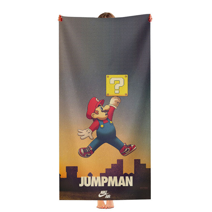 Micheal Jordan Super Mario Supreme Ultra-Soft Luxury Bathroom Towels