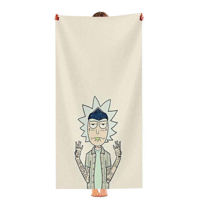 Rick And Morty 009 Ultra-Soft Luxury Bathroom Towels