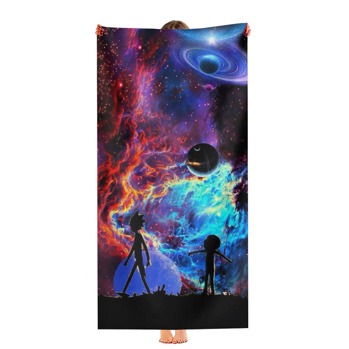 Rick And Morty Aurora Ultra-Soft Luxury Bathroom Towels