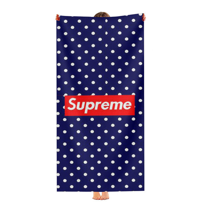 Supreme Blue White Dot Ultra-Soft Luxury Bathroom Towels