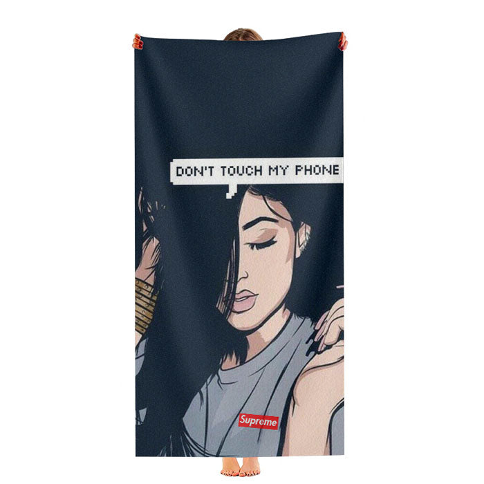 Supreme Dont Touch My Phone Ultra-Soft Luxury Bathroom Towels