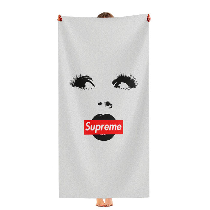 Supreme Girly Black And White Ultra-Soft Luxury Bathroom Towels