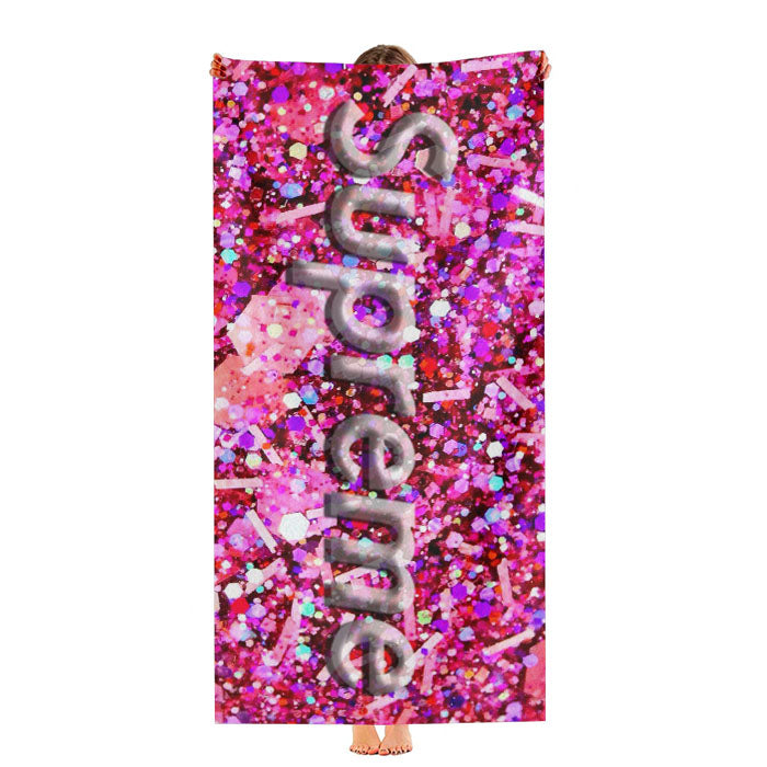 Supreme Gliter Pink Rose Ultra-Soft Luxury Bathroom Towels