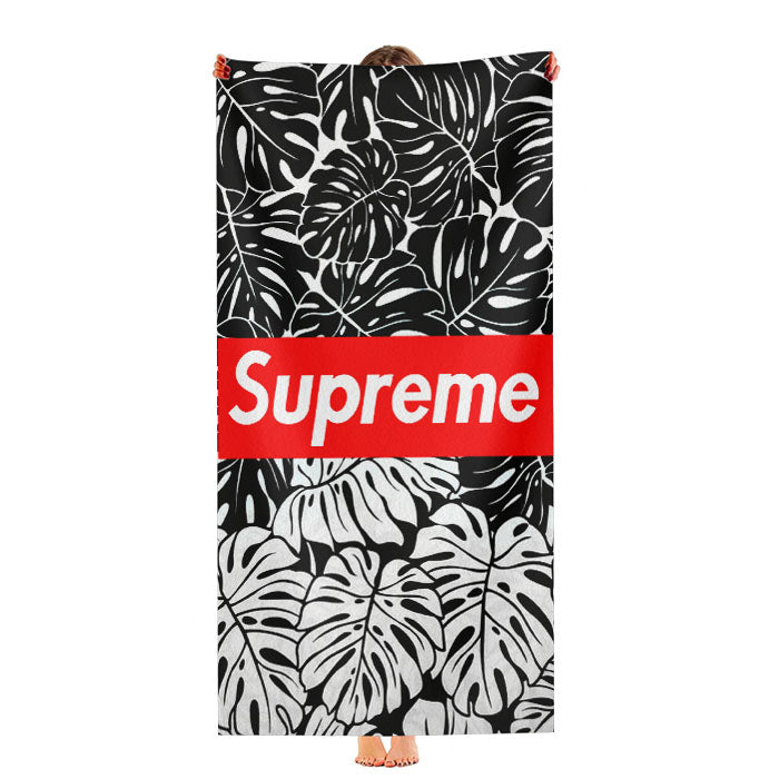 Supreme Leaf Monochrome Ultra-Soft Luxury Bathroom Towels