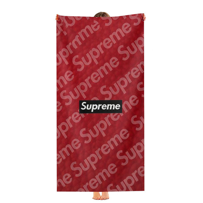 Supreme Logo Collage Ultra-Soft Luxury Bathroom Towels